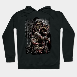 evil skeleton Hoodie